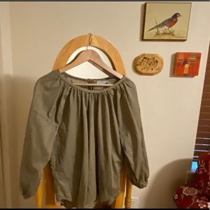 EVERLANE Ruched Air Blouse